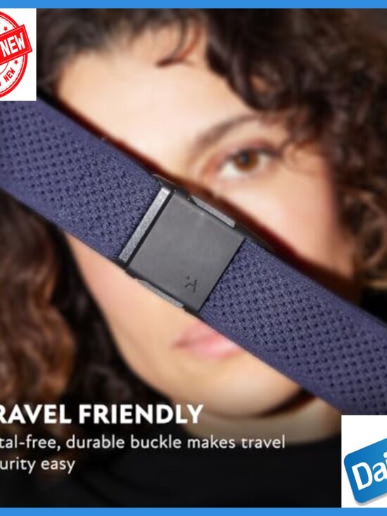 Momentum Belt | Perforated Webbing | Arcade Belt Co  Elastic Stretch Belt with Low-Profile Buckle, Adjustable Fit, Travel-Friendly